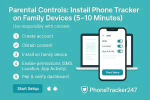 Parental Controls: Install Phone Tracker on Family Devices