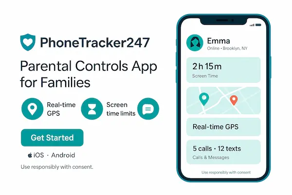 PhoneTracker247 - Parental Controls App for Families