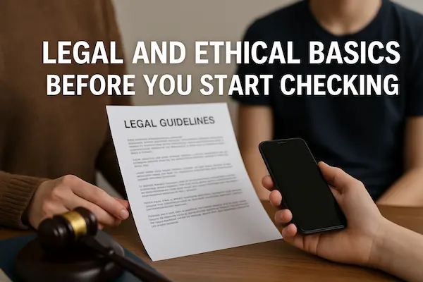 Legal and Ethical Basics Before You Start Checking