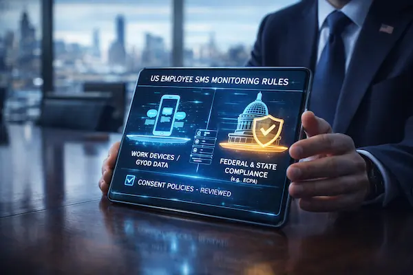 United States Employee Monitoring Rules for SMS Tracking