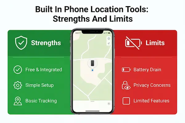 PhoneTracker247 vs Built In Phone Location Tools - What Works Best 2 Built In Phone Location Tools Strengths And Limits