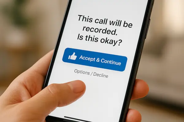 Call Recording Laws And Consent Requirements You Must Know 6 Consent Design: How to Make Consent Clear, Valid, and Low-Friction