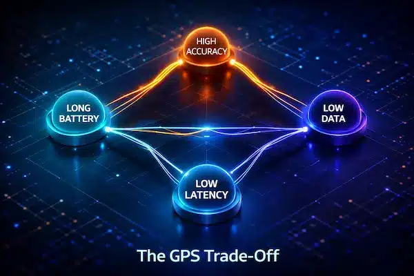 Core Trade Offs In A GPS Tracker Live Location Accuracy, Latency, Battery And Data