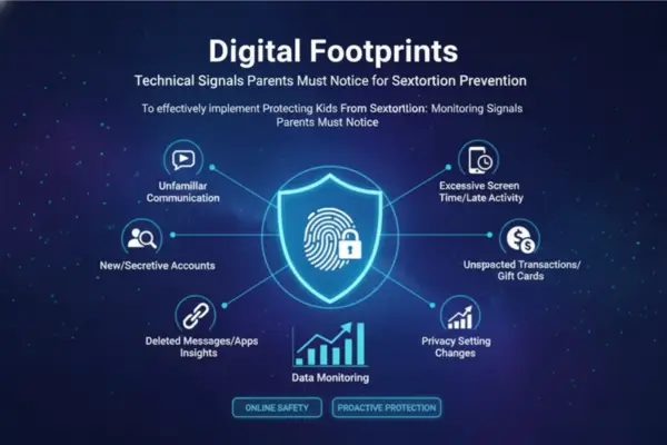 Digital Footprints: Technical Signals Parents Must Notice for Sextortion Prevention