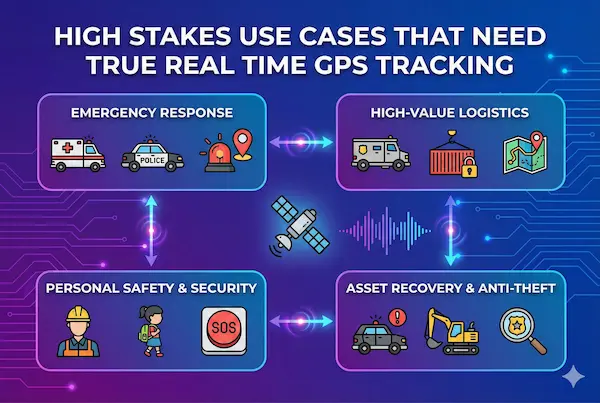 The Problem of "Near Enough": Why Basic Apps Fail to Deliver Real-Time GPS Tracking 5 High Stakes Use Cases That Need True Real Time GPS Tracking