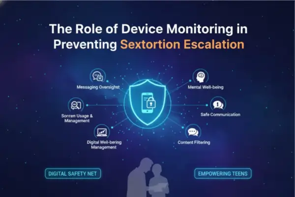 The Role of Device Monitoring in Preventing Sextortion Escalation