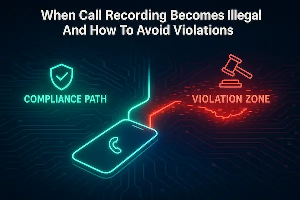 When Call Recording Becomes Illegal And How To Avoid Violations