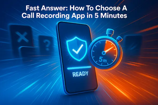 How To Choose A Call Recording App You Can Actually Trust 1 Fast Answer: How To Choose A Call Recording App in 5 Minutes