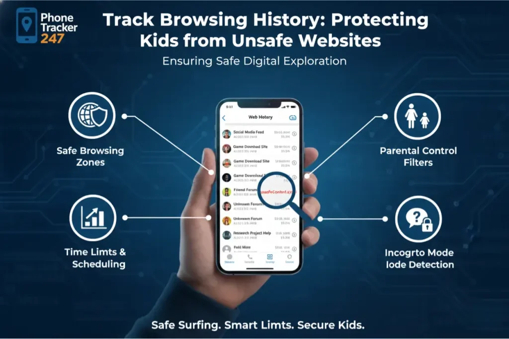 Track Browsing History: Protecting Kids from Unsafe Websites 1 Protecting Kids from Unsafe Websites