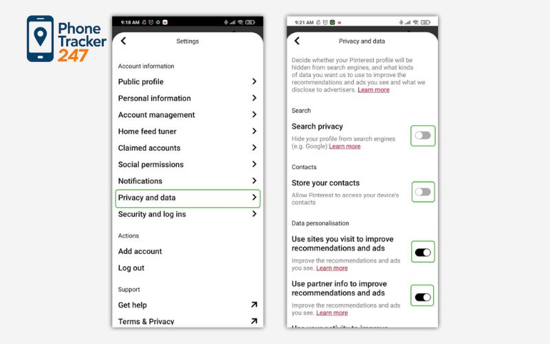 Pinterest Parental Controls
