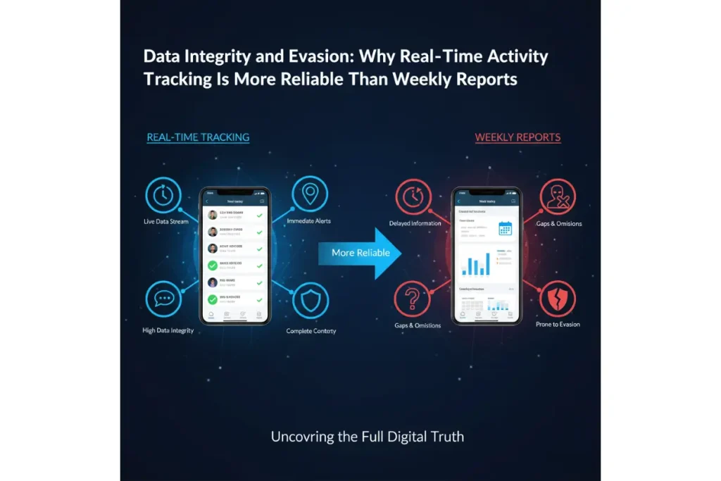Why Real-Time Activity Tracking Is More Reliable Than Weekly Reports for Modern Digital Safety 5 Data Integrity and Evasion: Why Real-Time Activity Tracking Is More Reliable Than Weekly Reports