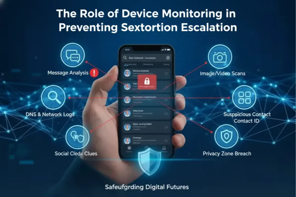 Protecting Kids From Sextortion: Monitoring Signals Parents Must Notice (2025 Guide) 4 The Role of Device Monitoring in Preventing Sextortion Escalation