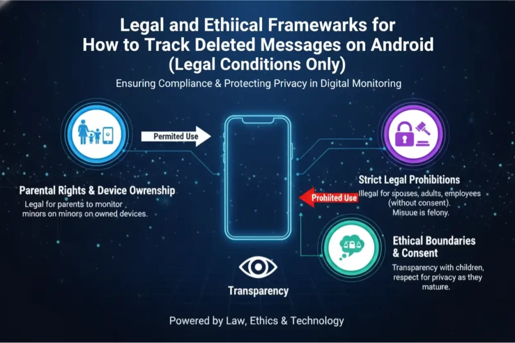 How to Track Deleted Messages on Android (Legal Conditions Only): The Definitive Parental Guide (2025) 3 Legal and Ethical Frameworks for How to Track Deleted Messages on Android (Legal Conditions Only)