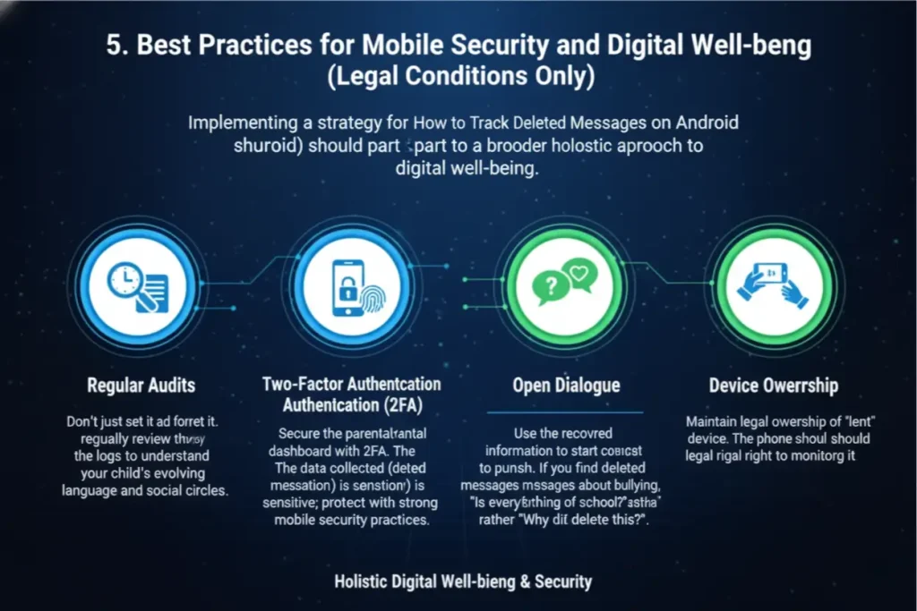 How to Track Deleted Messages on Android (Legal Conditions Only): The Definitive Parental Guide (2025) 5 Best Practices for Mobile Security and Digital Well-being