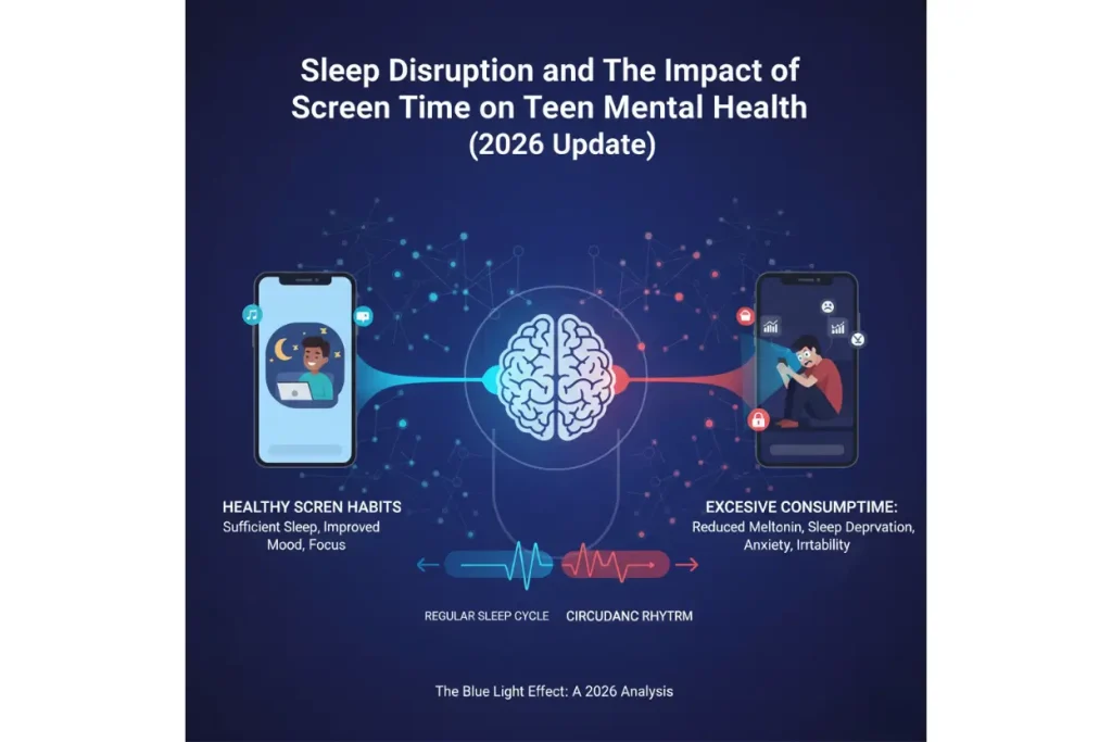 Sleep Disruption and The Impact of Screen Time on Teen Mental Health (2026 Update)