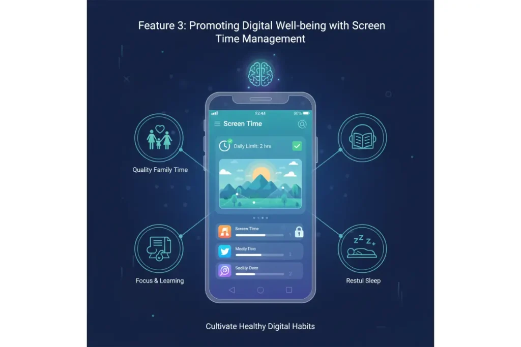 Full Breakdown of PhoneTracker247 Features & Why They Matter for Modern Family Safety 4 Feature 3: Promoting Digital Well-being with Screen Time Management