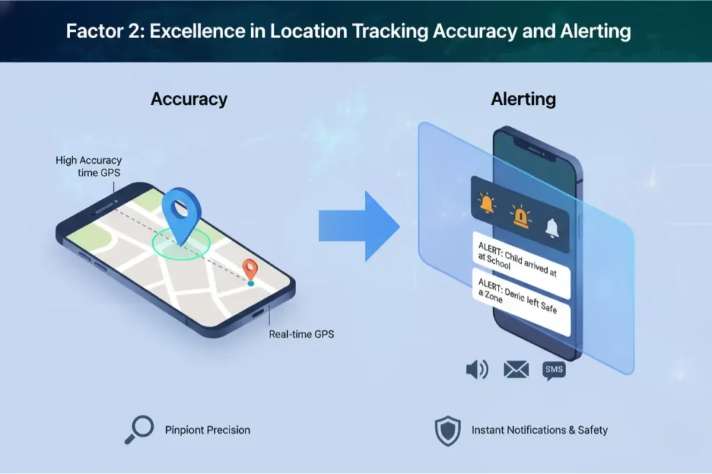 How to Choose the Best Parental Monitoring App: 7 Factors to Compare for Ultimate Family Safety 3 Factor 2: Excellence in Location Tracking Accuracy and Alerting