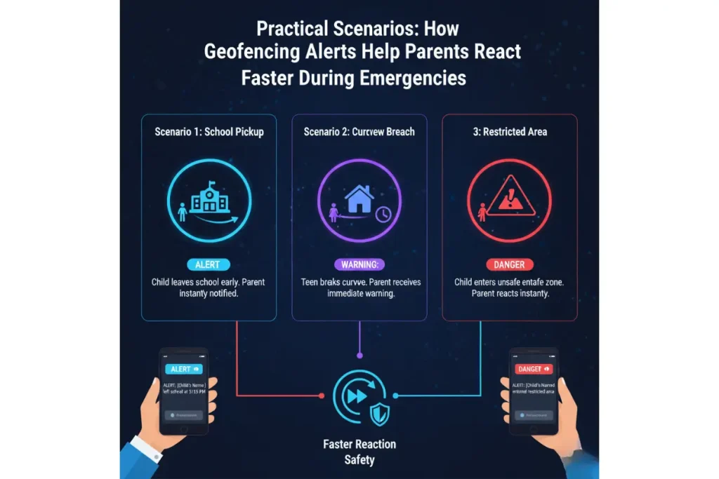 How Geofencing Alerts Help Parents React Faster During Emergencies and High-Risk Situations 3 Practical Scenarios: How Geofencing Alerts Help Parents React Faster During Emergencies