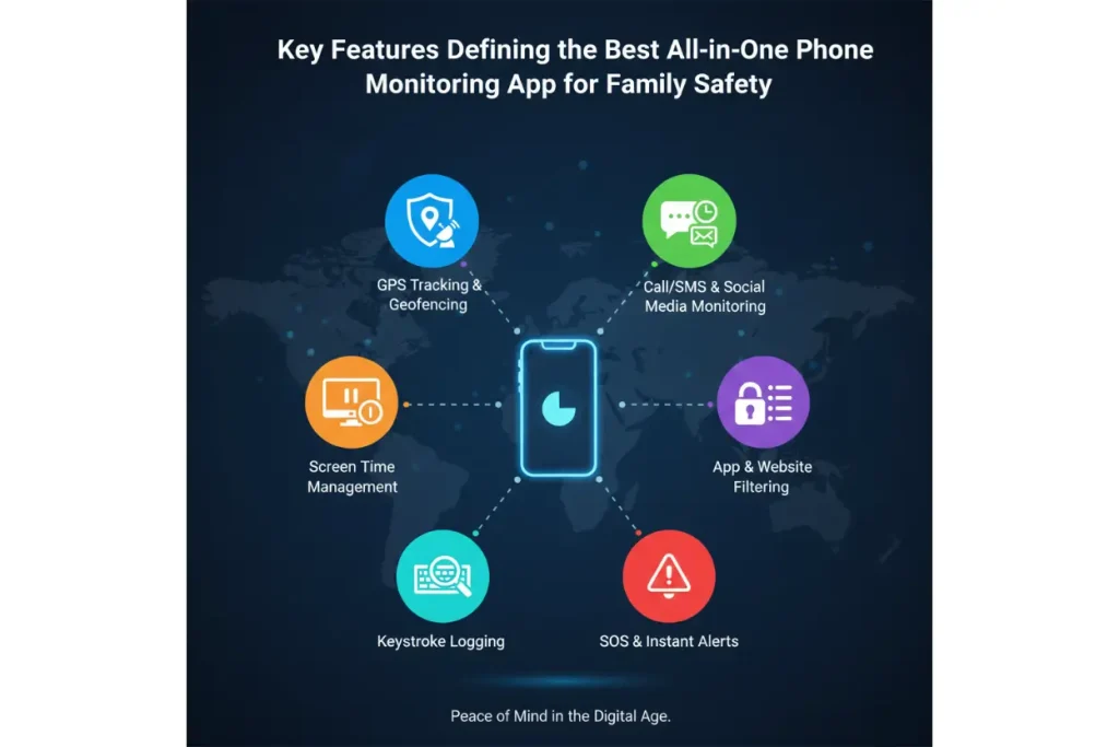 The Best All-in-One Phone Monitoring App for Family Safety: A 2025 Guide 2 Key Features Defining the Best All-in-One Phone Monitoring App for Family Safety
