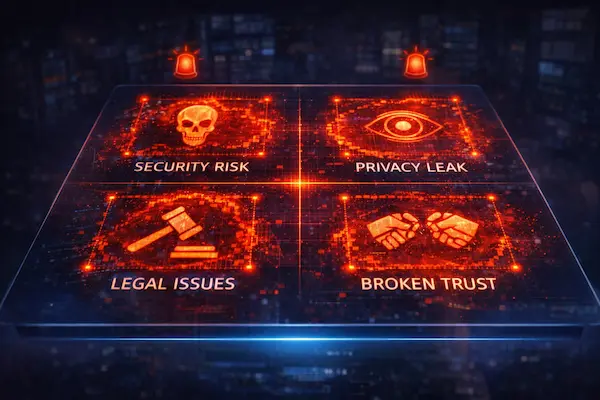 The Risk Map: Security, Privacy, Legal, And Trust