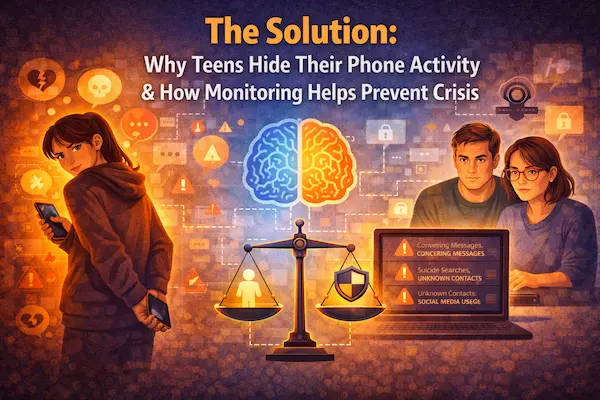 The Solution: Why Teens Hide Their Phone Activity & How Monitoring Helps Prevent Crisis