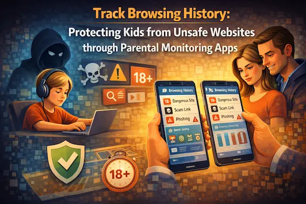 Track Browsing History: Protecting Kids from Unsafe Websites through Parental Monitoring Apps