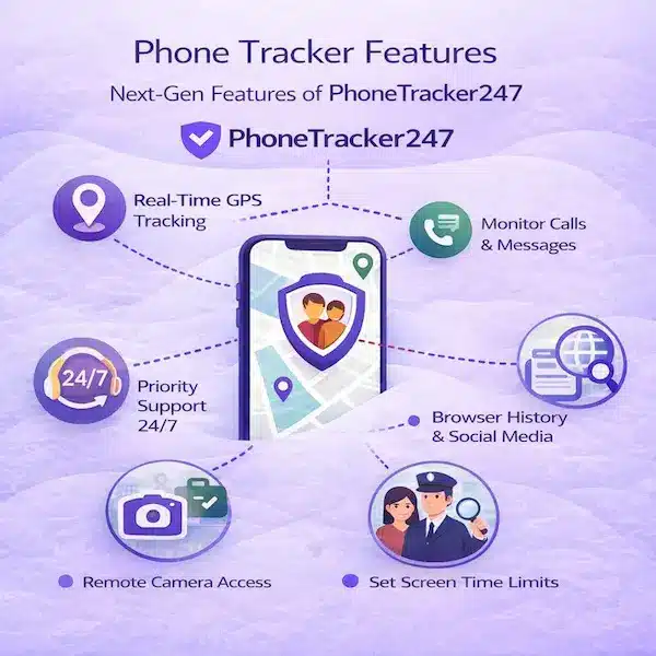 Phone Tracker Features - Next-Gen Features of PhoneTracker247 App