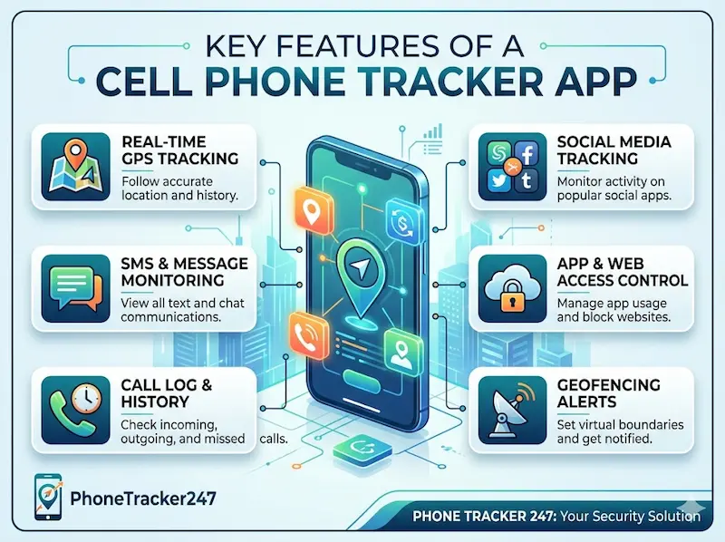 Key Features of a Cell Phone Tracker App