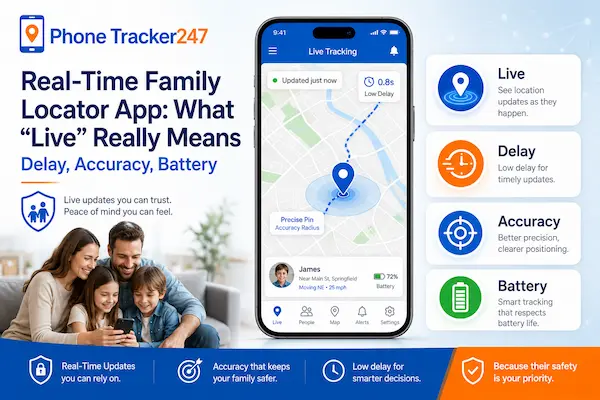 Real Time Family Locator App: What “Live” Really Means (Delay, Accuracy, Battery)