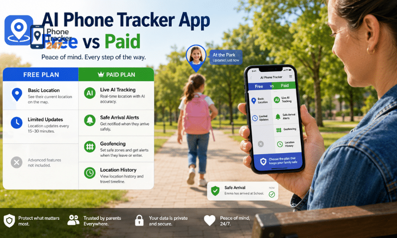 Phone Tracker App Free vs Paid