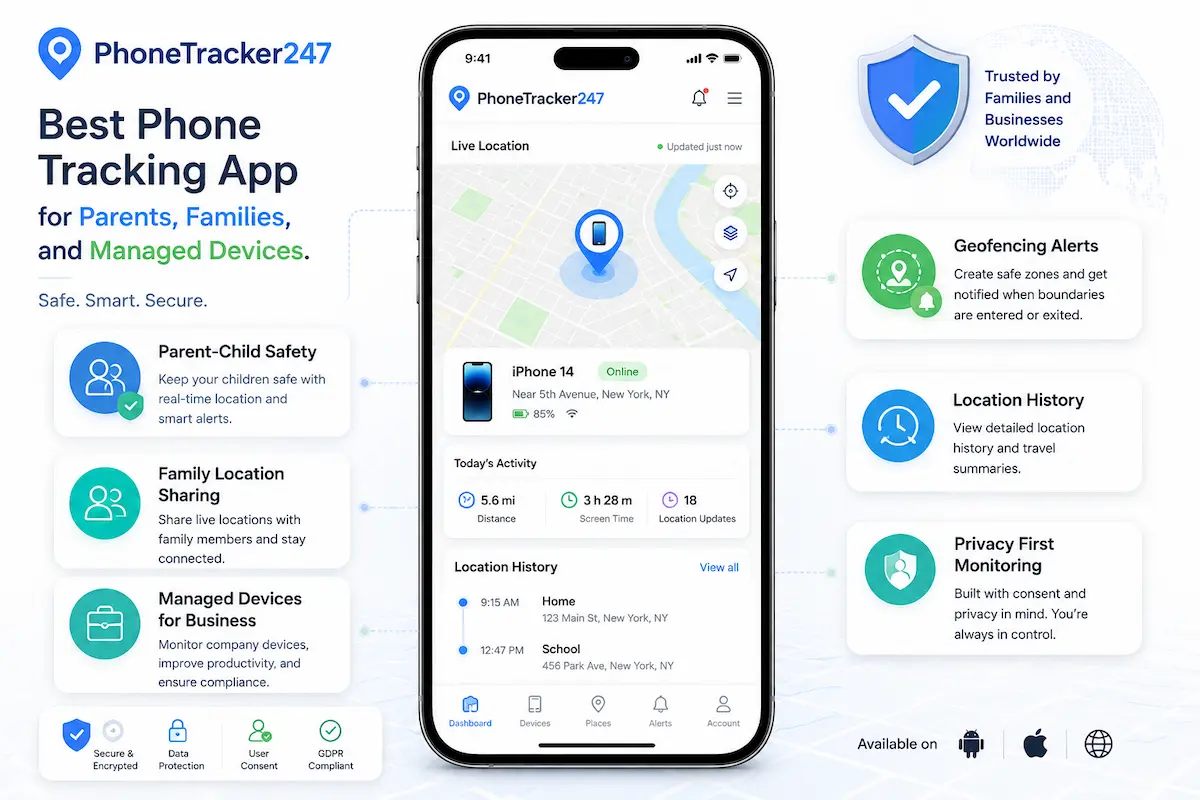 Best Phone Tracking App for Parents, Families, and Managed Devices