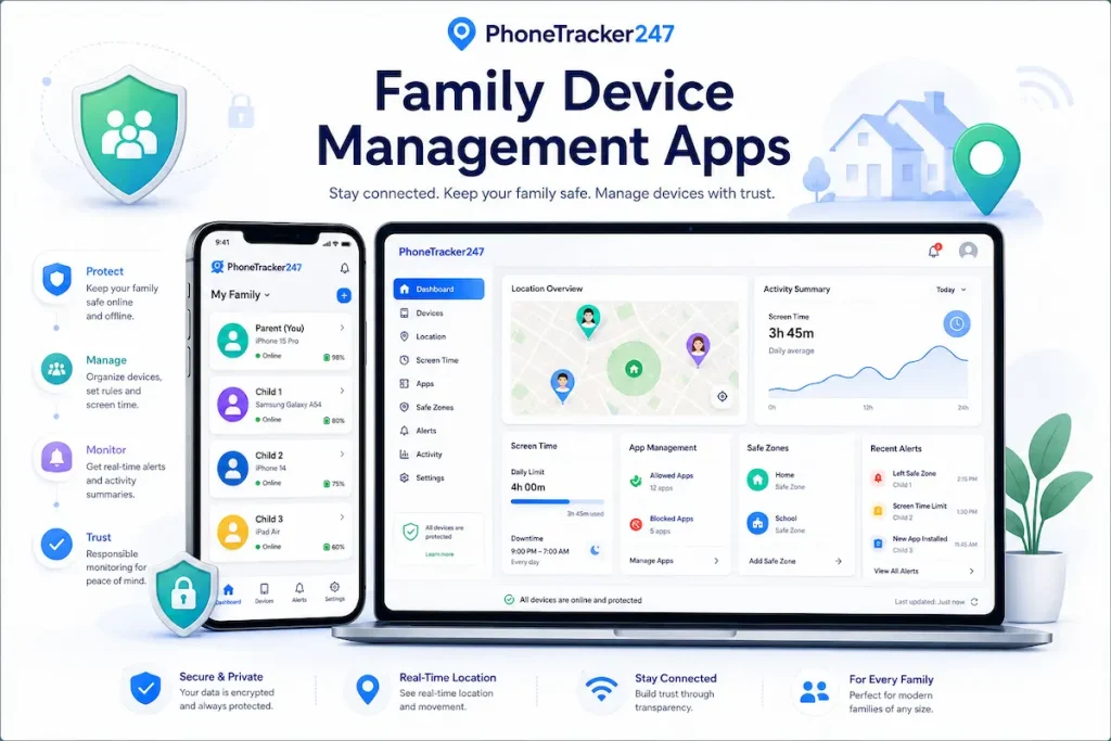 Best Phone Tracking App for Parents, Families, and Managed Devices 3 Family device management apps