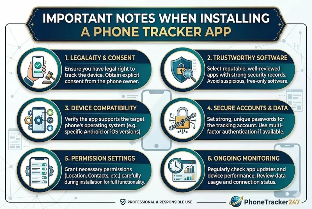 Phone Tracker App Download Checklist: What to Prepare Before Setup 3 Important Notes When Installing a Phone Tracker App