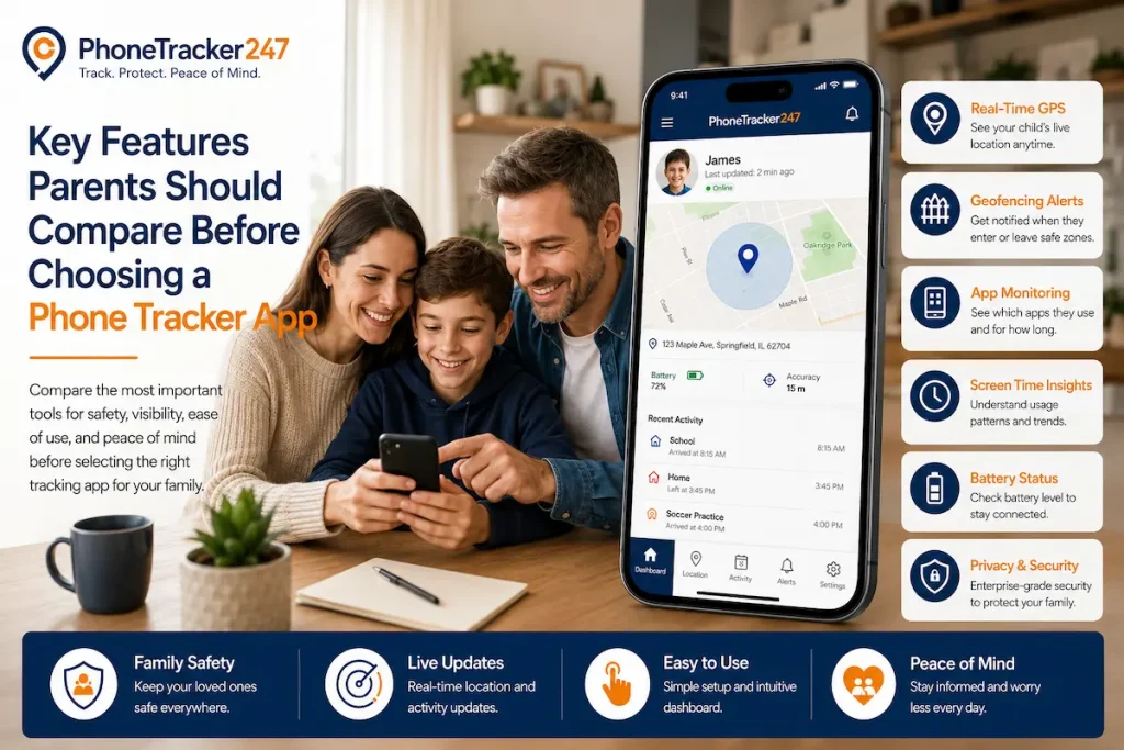 Best Cell Phone Tracker App: Top Features Parents Should Look For 3 Key Features Parents Should Compare Before Choosing a Phone Tracker App