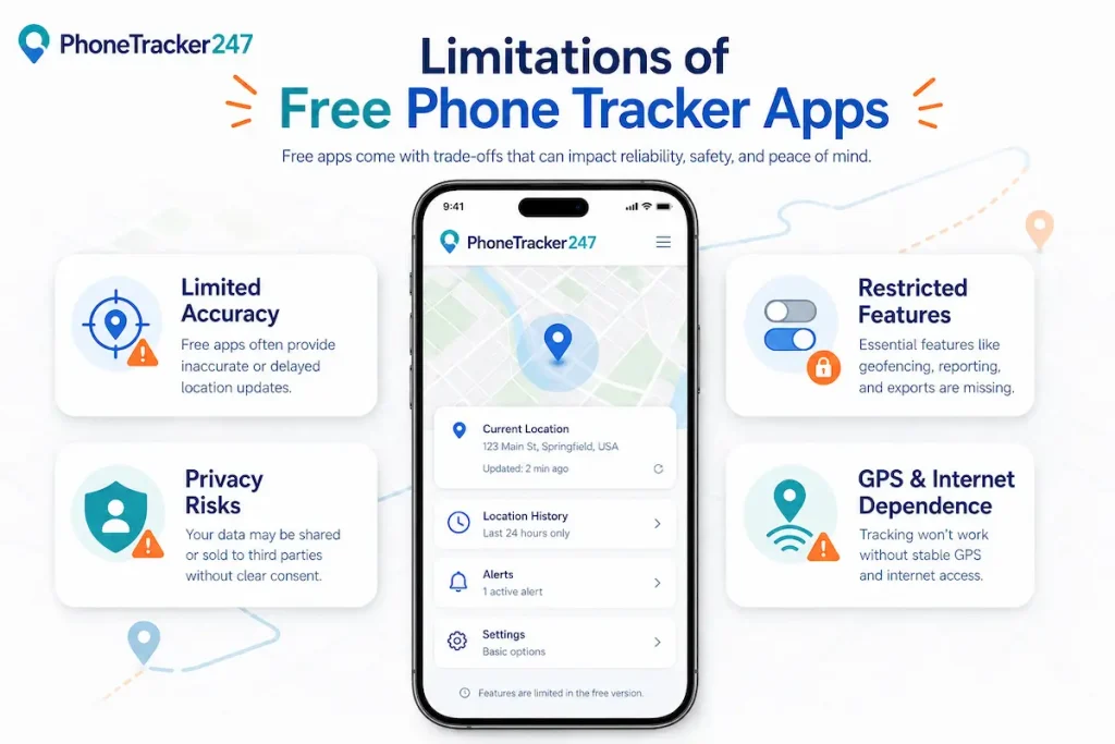 Free Phone Tracker App: Benefits, Limits, and Safer Alternatives 3 Limitations of free phone tracker apps