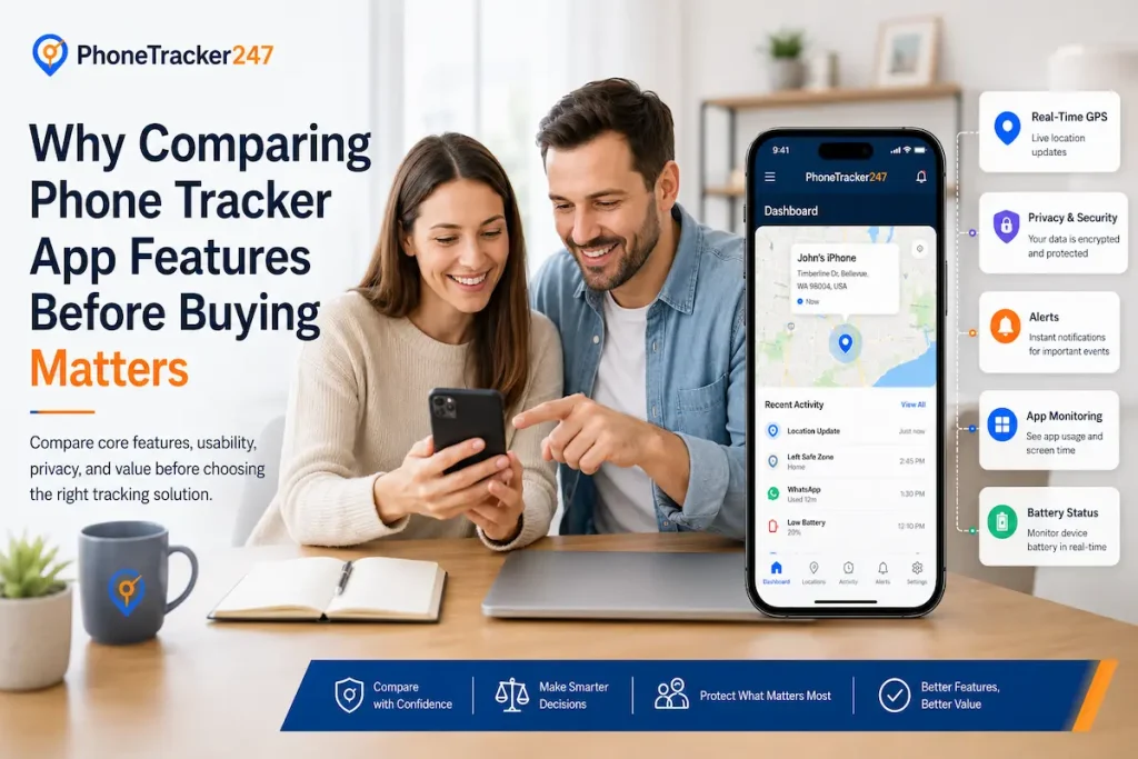 Top Phone Tracker App Features to Compare Before Buying 1 Why Comparing Phone Tracker App Features Before Buying Matters