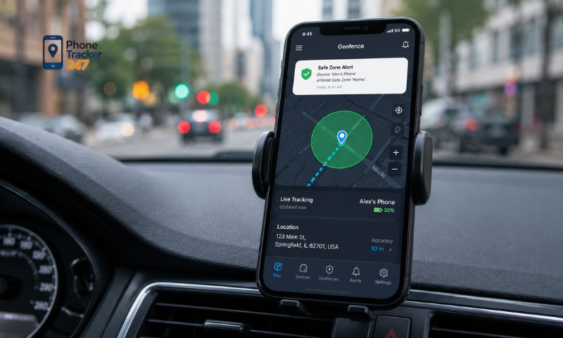 Geofencing Phone Tracker App
