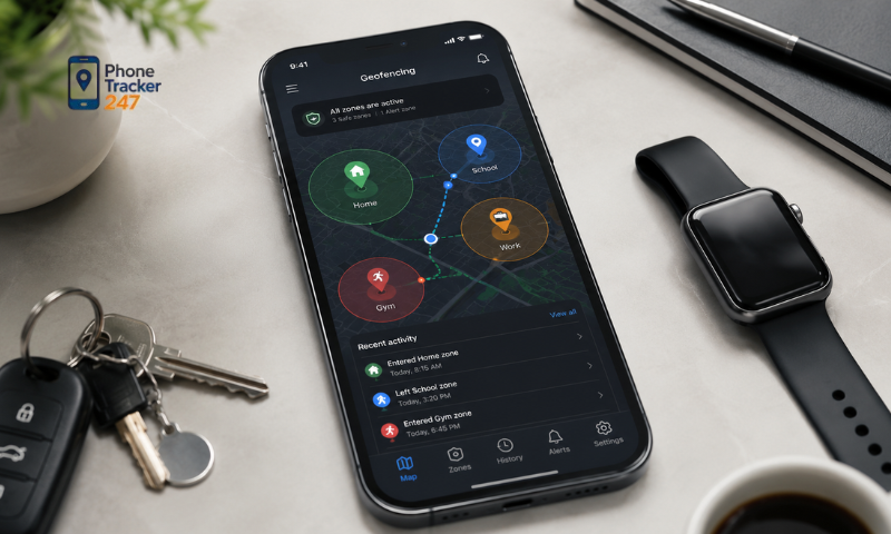 Geofencing Phone Tracker App