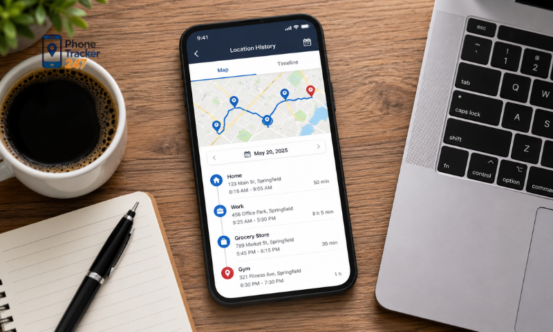 Phone Location History App