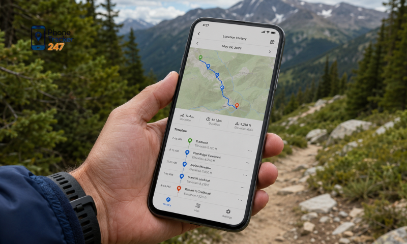 Phone Location History App