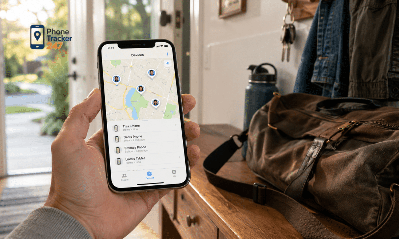 iOS Phone Tracker App